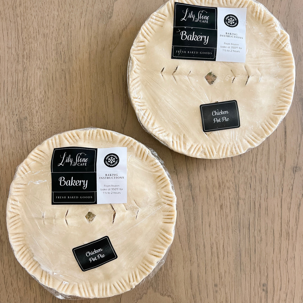 Lily Stone Cafe's Frozen Chicken Pot Pie