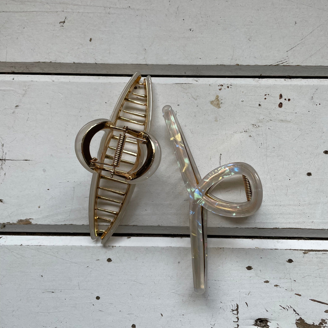 Metallic Assorted Hair Claw Clips