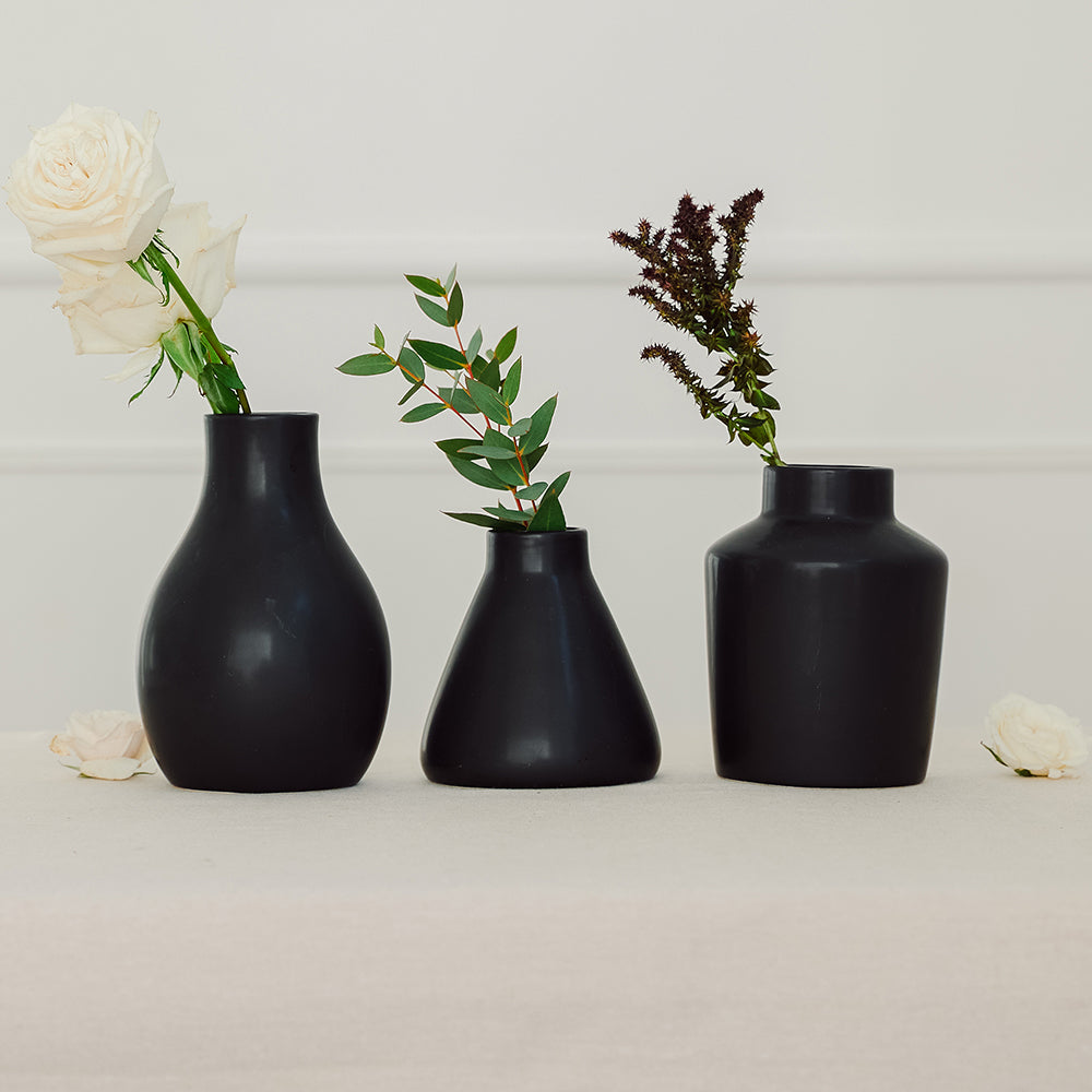 3-Piece Clay Table Vase Set