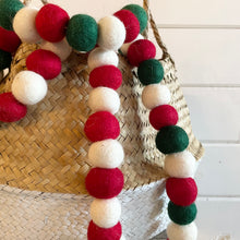 Load image into Gallery viewer, Felt Pom Pom Holiday Garland
