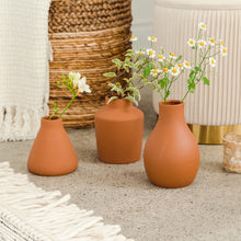 Load image into Gallery viewer, 3-Piece Clay Table Vase Set
